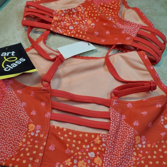 Girls Floral Print Swimsuit Set - Picture 4 of 4